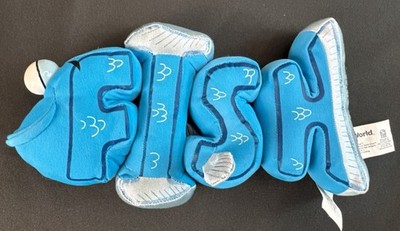 2007 Word World FISH Magnetic Plush Pull-Apart Word Friend PBS Kids Spin Master