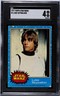 1977 Topps Star Wars #1 Blue Series 1 Luke Skywalker Card SG