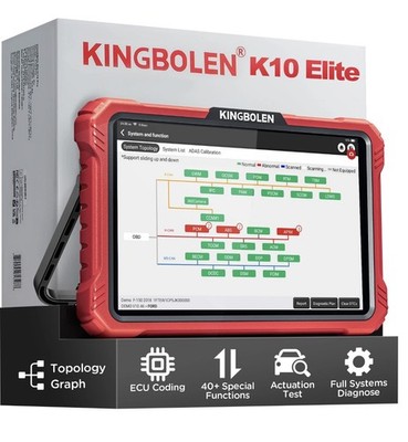 KINGBOLEN K10 Elite Profi KFZ OBD2 Diagnosegerät ALLE SYSTEM ECU Codierung