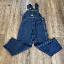 Liberty Overalls Men  s Blue Denim Jean Bib Pants Workwear Size 36X30