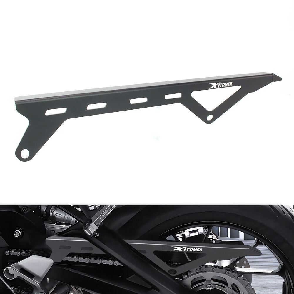 Rear Chain Guard Shield Cover Protector Black Fit For Yamaha MT-09