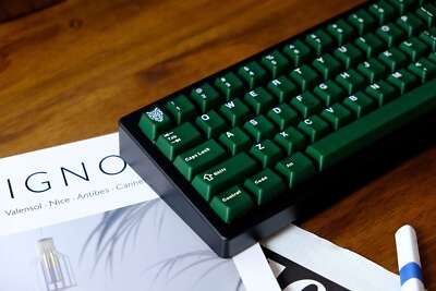  Emerala Green Doubleshot ABS Keycap Set Semi-transparent Key Caps