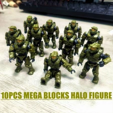 10 PCS MEGA BLOKS Construx HALO marine mini figurines NEW