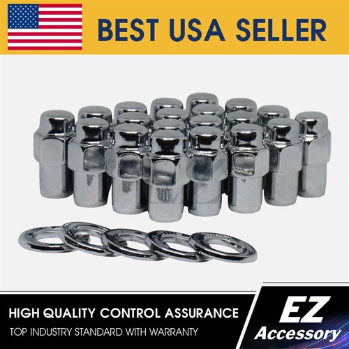 20 Lug Nuts 7/16-20 Chrome Dome Top Mag .75 Shank Cragar Center - Foto 11