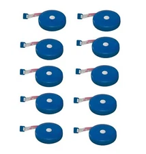 EMI Retractable Medical Body Tape Measure (10 Pack Blue) 10 Pack Blue