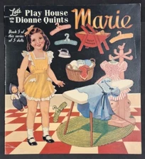 Vintage Paper Dionne Quints "Let's Play House" Book Five of Five Dolls Marie