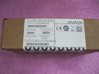 Lot 10 of Avaya AA1403005-E5 1 PORT 10GE XFP 850NM NEW -B3610