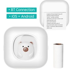 Mini Thermal Pocket Photo Printer Wireless BT Connect Free App w/ Templates Y4G1