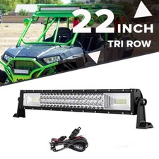 22" inch 1296W LED Light Bar Spot Flood Bumper Driving Offroad 4X4 UTE Boat 20