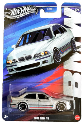 Hot Wheels 2001 BMW M5 E39 5/5 M Series 1:64 Modellauto Kinder Spielzeug Limo