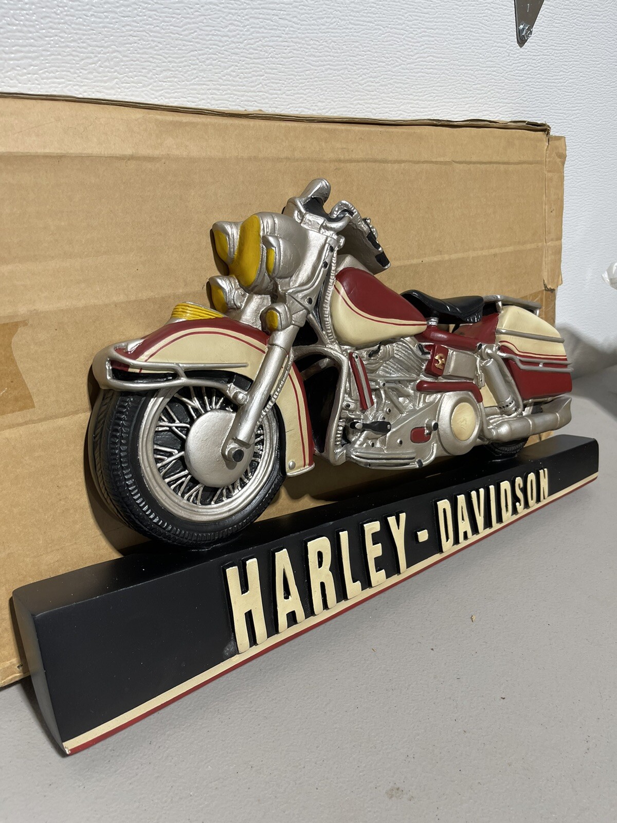 Vintage Harley Davidson Wall Mount Motorcycle eBay