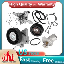 Water Pump Thermostat Tensioning Belt Kit for Mercedes Benz E320 CLK320 ML320