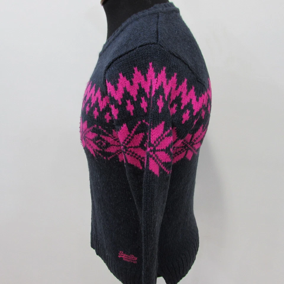 Super Dry Icelandic Wool Blend Crew Neck Jumper Chest 36/38 S UK Sku 7786 - Image 4 of 4