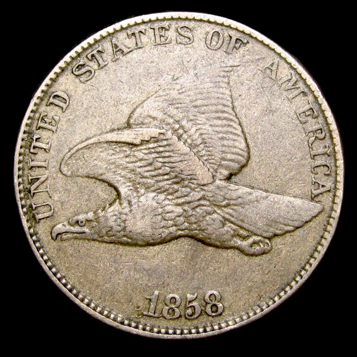 1858年アメリカ合衆国フィラデルフィア造幣局フライング イーグルセント Flying Eagle cent - Wikipedia