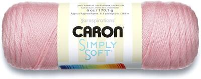 Caron Simply Soft Acryl Aran Strickwolle 170g - 9719 Soft Pink