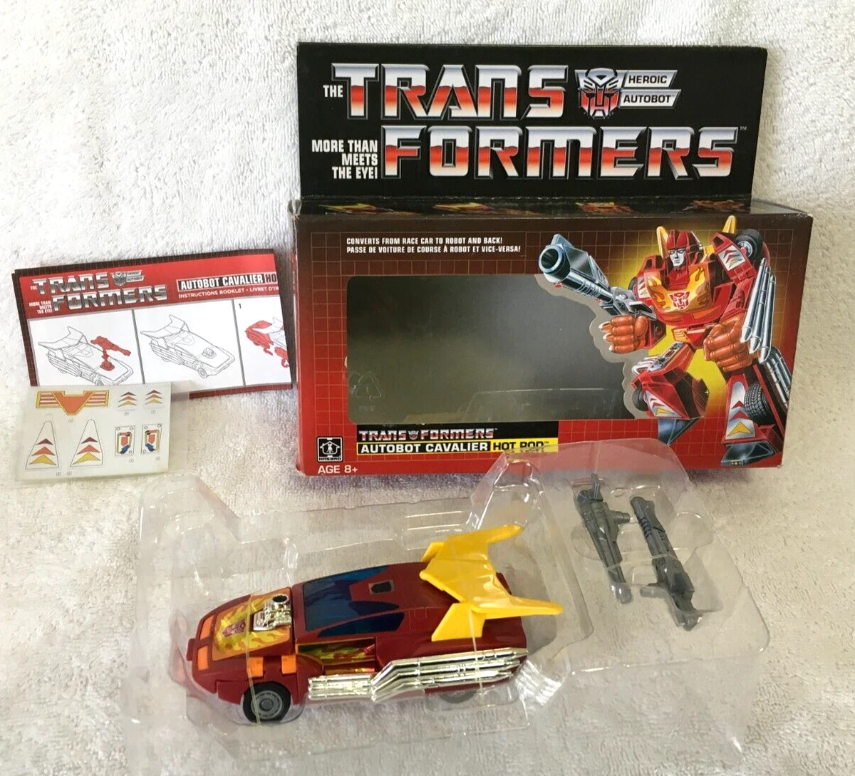 Transformers G1 ReIssue Walmart Hot Rod Rodimus Autobot Cavalier Retro Box  100%