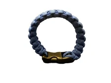 Paracord Survival Bracelet Wristband Emergency Camping Hiking Rescue (Blue)