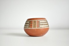 Exceptional 1940s Polychrome Bowl by Lela Naranjo Gutierrez Santa Clara Pueblo