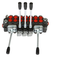 7 Spool Hydraulic Directional Control Valve 2 Joystick 40L BSPP Port 11 GPM