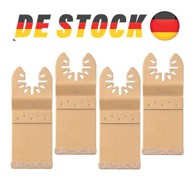 4x Multi Tool Mode Beton Set Fliesen Stein Oszillierende Für Sägeblatt Carbide