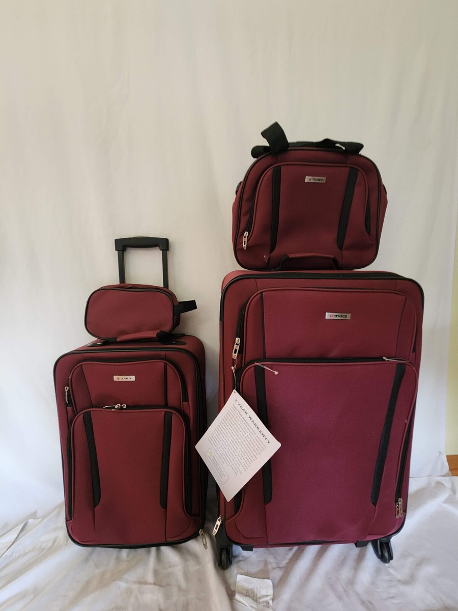 Rolling Luggage Tag Springfield Iii Piece Luggage Set Tag