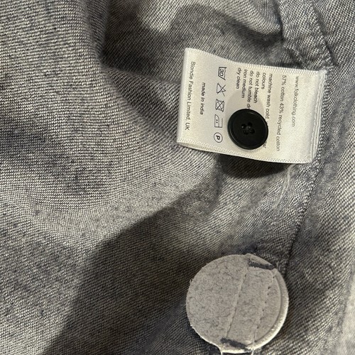Folk Snap Button Up Cotton Shirt Long Sleeve Men’s 3 - Picture 5 of 6