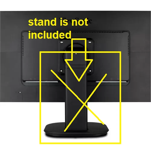 ViewSonic VG2439M-LED 24" 1080p 60Hz LED LCD Monitor - C Grade ::Missing Stand: - Image 2 of 2