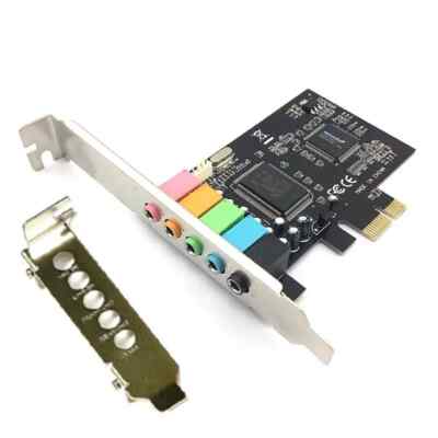 PCI-E Express 5.1ch CMI8738 Audio Sound Card w/Low Profile Bracket US Stock