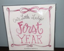 Our Little Lady  s, First Year Milestone Cards, Monthly Photos, Girls, Pink, NWT