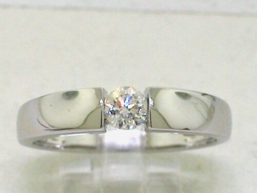 Venta Anillo banda brillante 585 oro blanco cuarto de quilate brillante 0,25ct Wesselton - Imagen 2 de 8