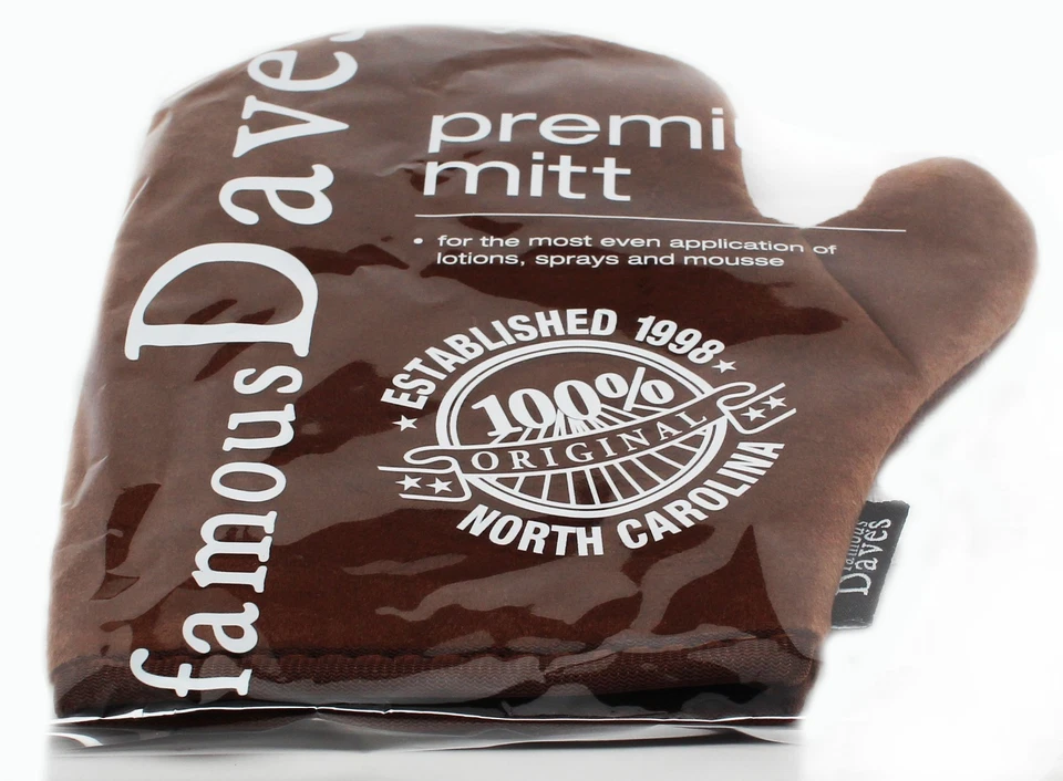 Famous Dave's Tanner Improved Self Tanning Mitt Applicator "FAME" Glove Lotion
