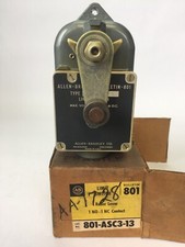 ALLEN BRADLEY 801-ASC3-13 LIMIT SWITCH ROLLER LEVER 600V AC/DC 1NO-1NC CONTACT