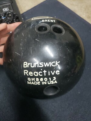 Brunswick Raptor Black Bowling Ball 15lbs | eBay