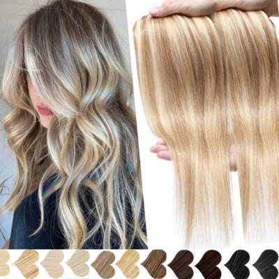 S-NOILITE 100% Remy Echthaar Clip in Extensions Echthaar Haarverlängerung Haarteil Balayag