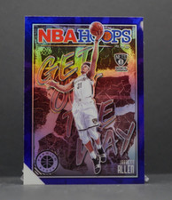 2019-20 NBA Hoops Premium Stock JARRETT ALLEN Get Out The Way Purple #15 Nets