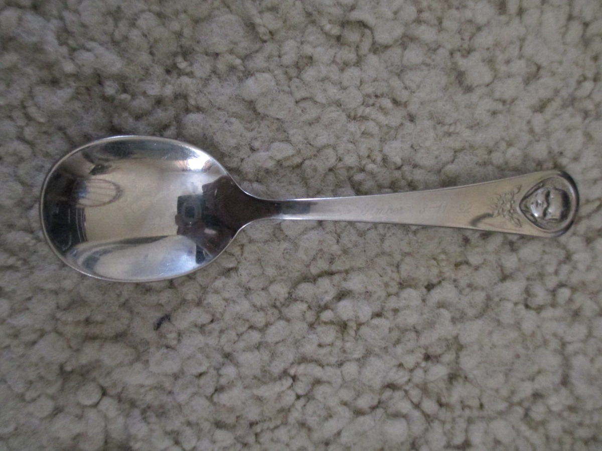 カトラリー(スプーン等) White Hogan Baby Spoon Native American Gerber Oneida Engraved Baby Spoon | eBay