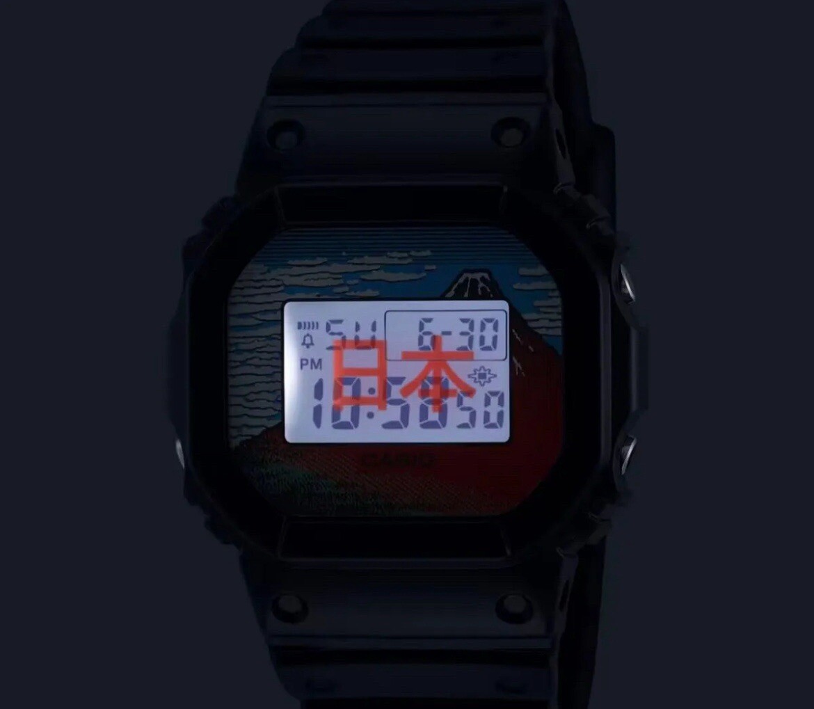 Casio G-SHOCK DW-5600KHG24-1JR “Katsushika-Hokusai” Mount