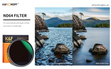 K&F Concept ND64 Lens Filter 49/52/55/58/62/67/72/77/82mm Nano-X Ultra-clear UK