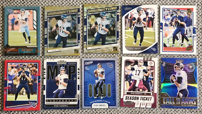 RYAN TANNEHILL 10-CARD LOT 2020-21 Playbook ORANGE/Donruss/Abs./Prestige..TITANS