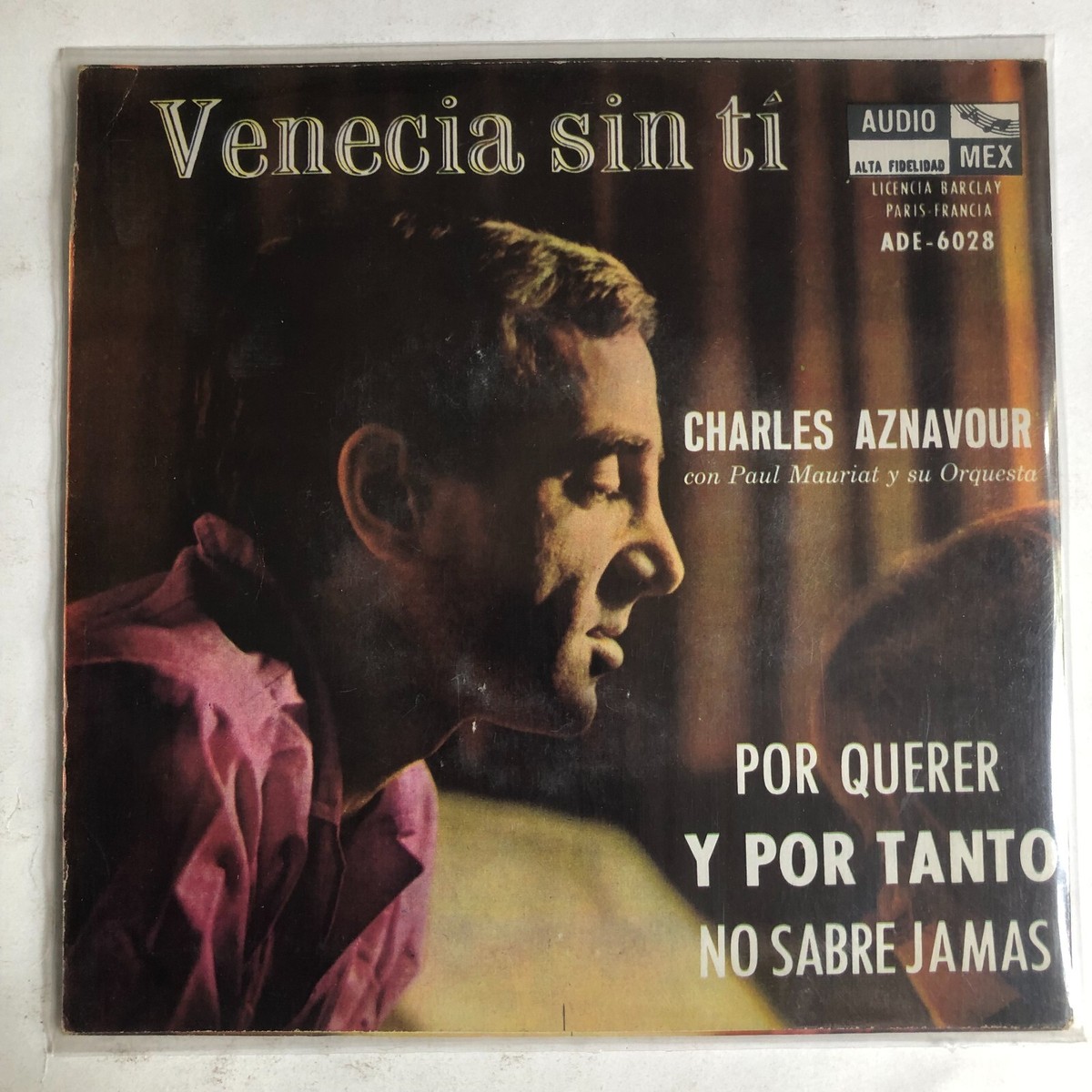 CHARLES AZNAVOUR - VENECIA SIN TI - MEXICAN 7¨EP PS, POP VOCAL | eBay
