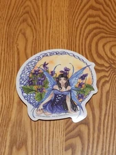 Meredith Dillman - Celtic Violet Fairy Sticker Die-Cut Wall Window Decal