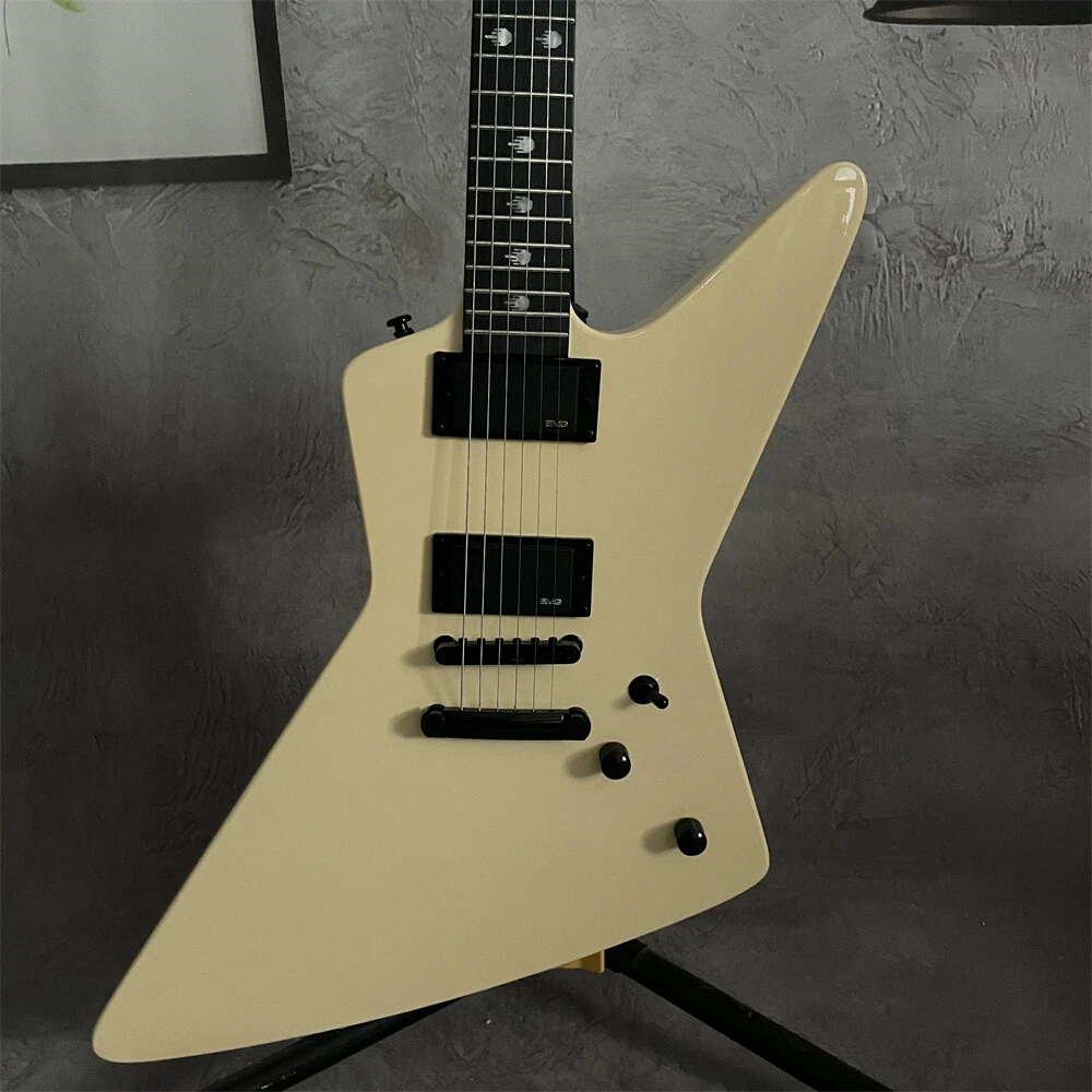 Factory James Hetfield Cream Explorer Electric Guitar EET FUK
