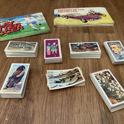 350 Plus  Tea Cards Brooke Bond Soccer Cars Animals Famous People Et Cetera￼