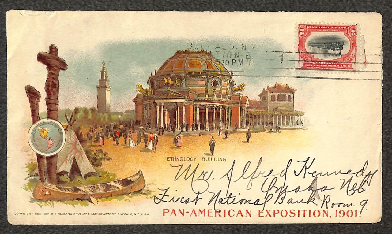 USA 295 STAMP BUFFALO NY ETHNOLOGY PAN AMERICAN EXPOSITION CANCEL COVER