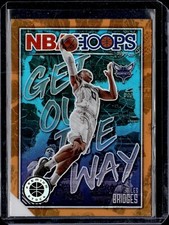 2019-20 NBA Hoops Premium Stock #5 Miles Bridges Get Out The Way Orange