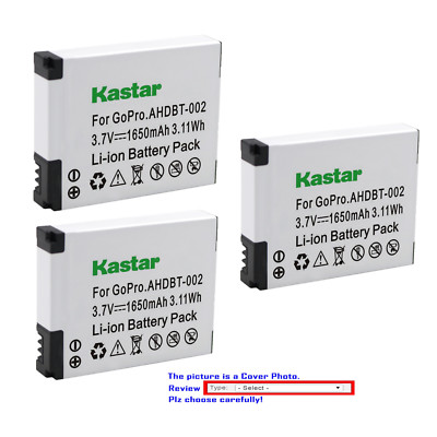 Kastar Replacement Battery for Original GoPro Hero GoPro AHDBT 001 AHDBT 002