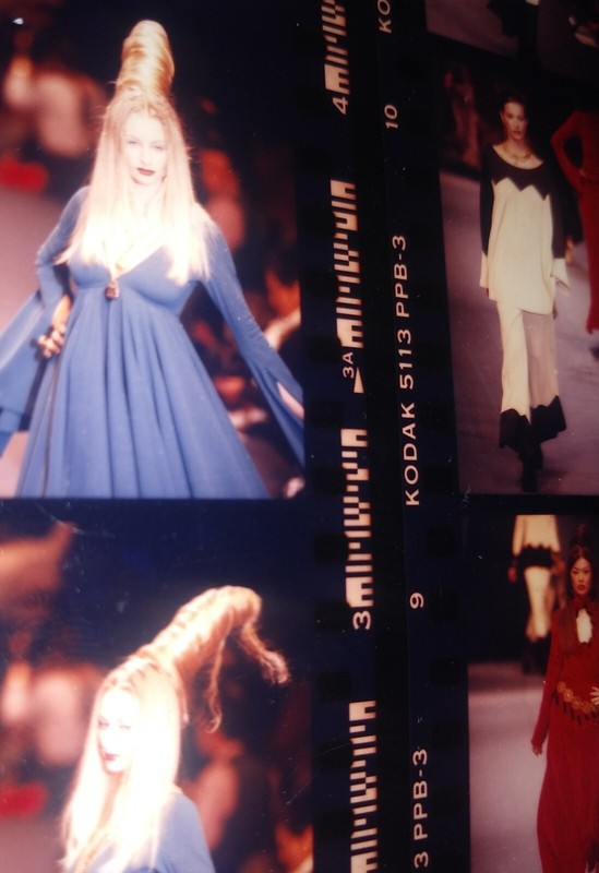 CHANTEL THOMAS Fashion Week Show ORIGINAL Contact Sheet Photos MODELS CATWALK 93