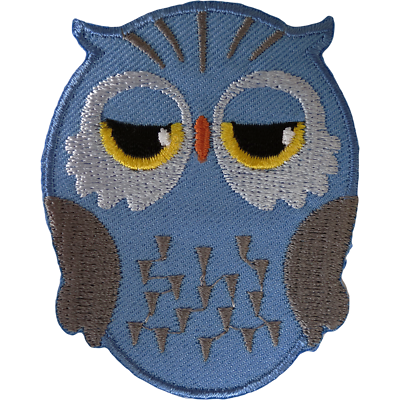Large Colorful Owl Iron On Patch Or Sew Appliqué Embroidered Finished Biker Patches Animals Pets - Foto 5