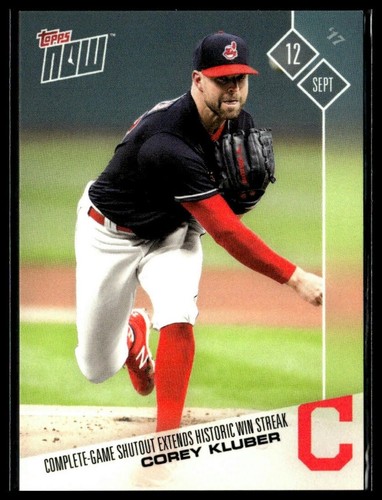 2017 Topps Now 593 Corey Kluber