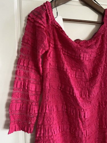 TADASHI SHOJI | Flower Patterns Long Sleeves Dresses Size XL - 第 4/7 張圖片